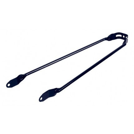 Barre de garde-boue 28 . Fixation sur cadre à l'aide de boulon M5. noir mat