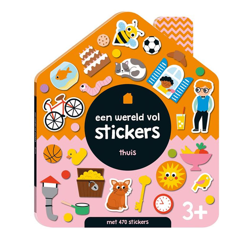 Imagebooks een wereld vol stickers - thuis- met 470 stickers