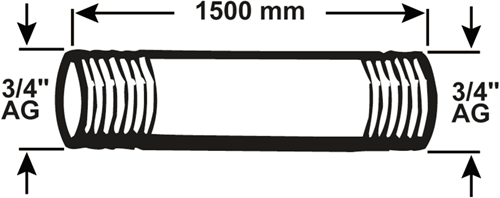 Cornat galva buis mm 3 4 1500mm (530) - vzs53034150