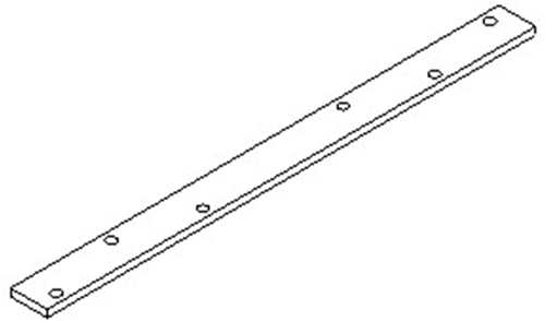 Waelbers koppelijzer 400x30x6,0mm 6 gtn zwart - 25 stuk(s) - 3577.35