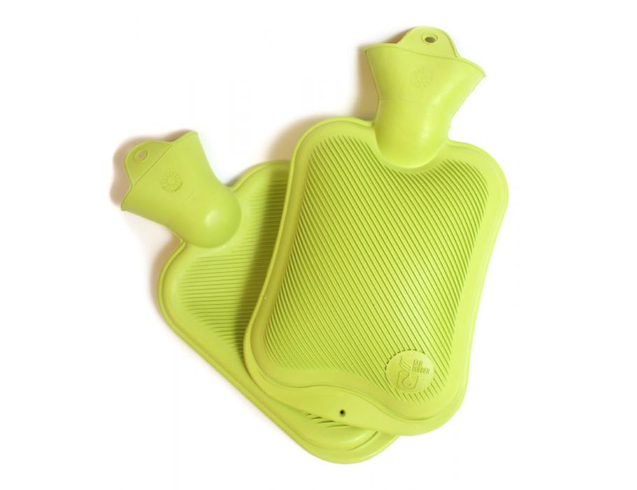 Groen en eerlijk natuurrubber warmwater kruik - fsc - 0,8 l