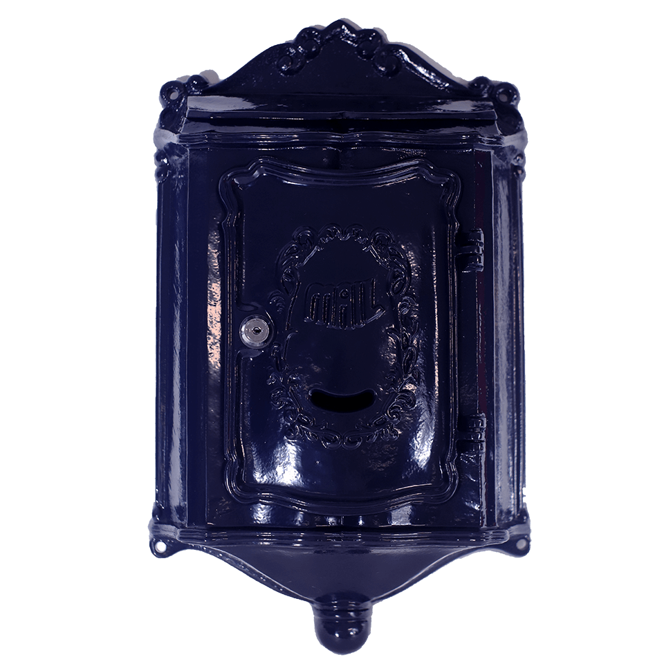 Postguard - Nostalgische Brievenbus blauw