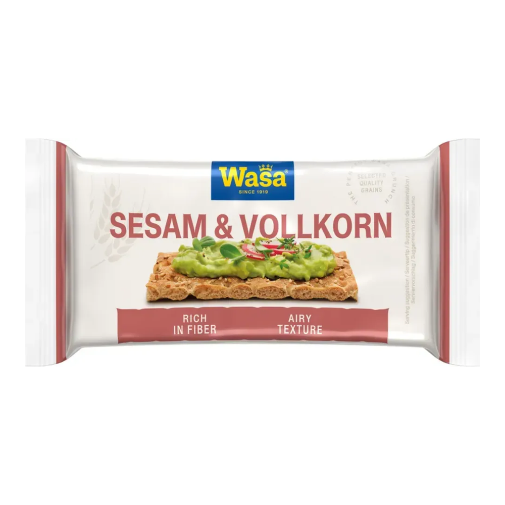 Wasa sesam volkorn duo-pack (60x 27 gr)