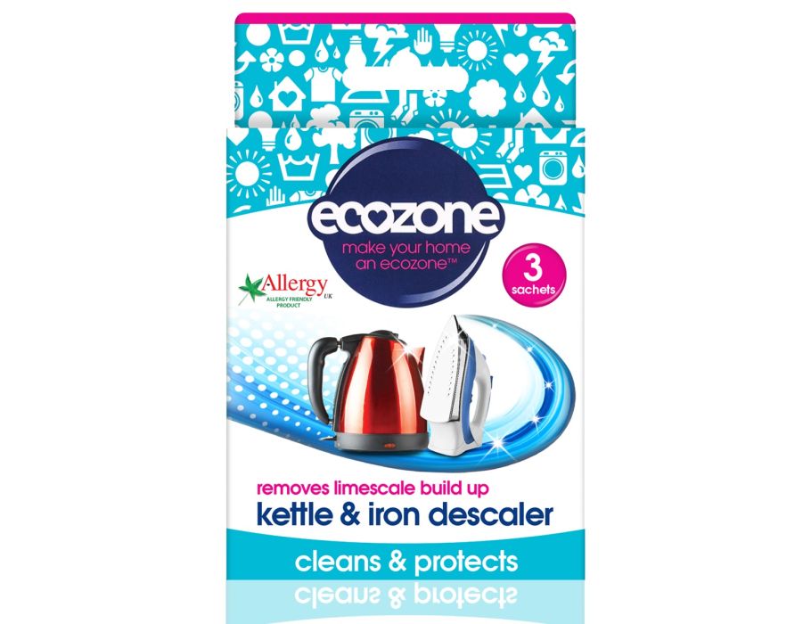 Ecozone ontkalker voor waterkoker en strijkijzer 3x0,02kg