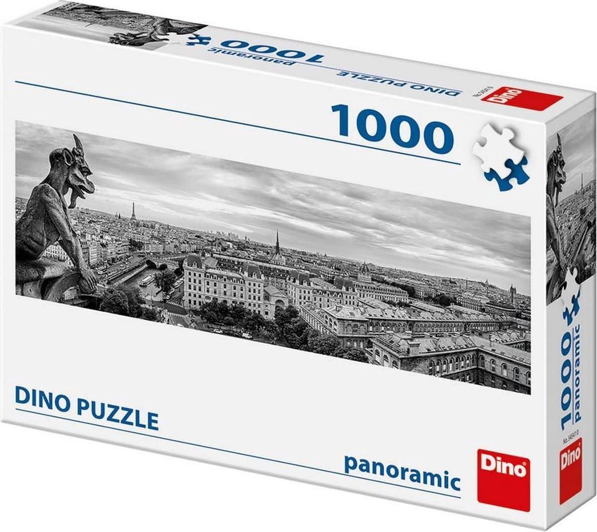 Dinotoys dino puzzel - panorama parijs van de notre-dame - 1000 stukjes