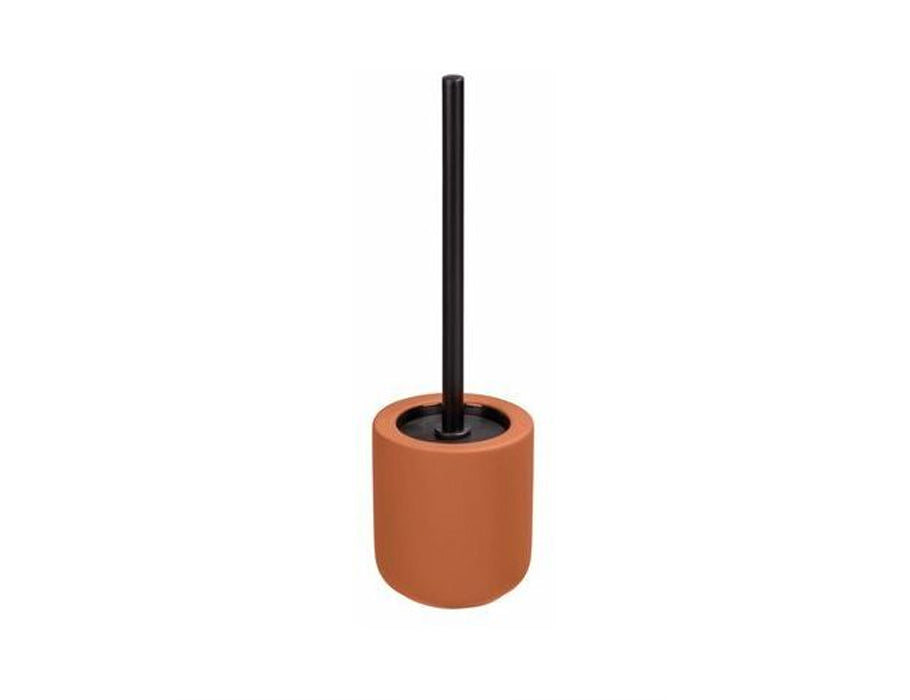 Wenko wc-borstel met houder - terracotta