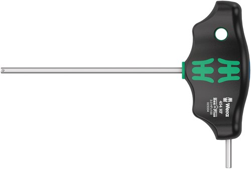 Wera 05023334001 hex-plus hf t-greep zeskant-schroevendraaier - 3 x 100mm - 454