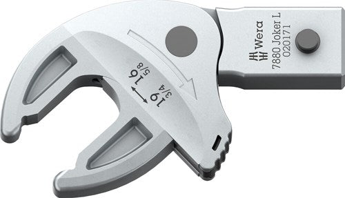Wera 7880 joker l zelfinstellende insteek-steeksleutel voor sleutelmaat 16-19 mm, 14x18mm, 14x18 x 16-19 x 5 8-3 4 x 85.5 mm - 05020171001
