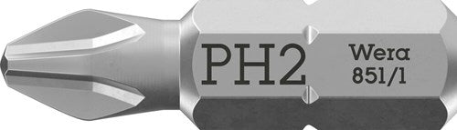 Wera 851 1 z bits phillips, ph 2 x 25 mm - 1 stuk(s) - 05072072001