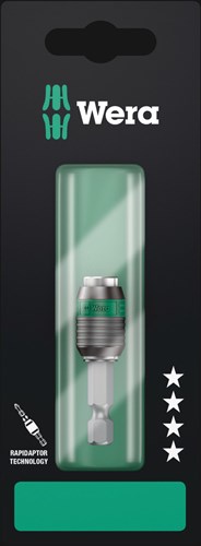 Wera 889 4 1 k rapidaptor universele bithouder, 1 4 duim x 50 mm - 1 stuk(s) - 05073421001