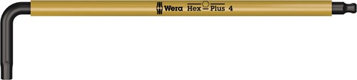 Wera 950 spkl stiftsleutel multicolour, metrisch, blacklaser, hex-plus, 4.0 mm - 1 stuk(s) - 05022608001