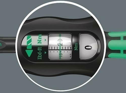 Wera click-torque b 2 draaimomentsleutel met omschakelratel, 20-100 nm (zwart groen)