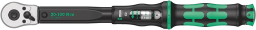Wera click-torque c 2 draaimomentsleutel met omschakelratel, 1 2 duim, 20 - 100 nm - 1 stuk(s) - 05075621001