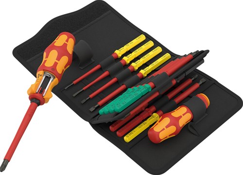Wera schroevendraaierset vde 17-delig kruiskop phillips, plat, pozidriv, torx