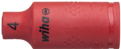 Wiha 246223 dopsleutelinzet geïsoleerd 1 4 buitenzeskant 4.0 mm x 42 mm - 43088