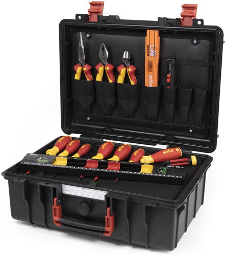 Wiha 9300-70403 gereedschapskoffer basic set l elektrisch | 18 delig - 45530