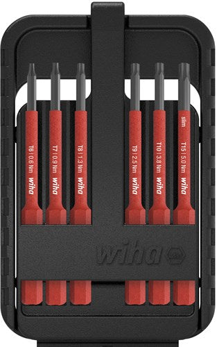 Wiha bitset slimbit electric torx® 7-delig incl. slimbit-box - 43154 - 43154
