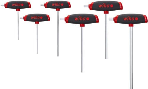 Wiha zeskant haakse schroevendraaierset 2.5 mm, 3.0 mm, 4.0 mm, 5.0 mm, 6.0 mm, 8.0 mm 6-delig