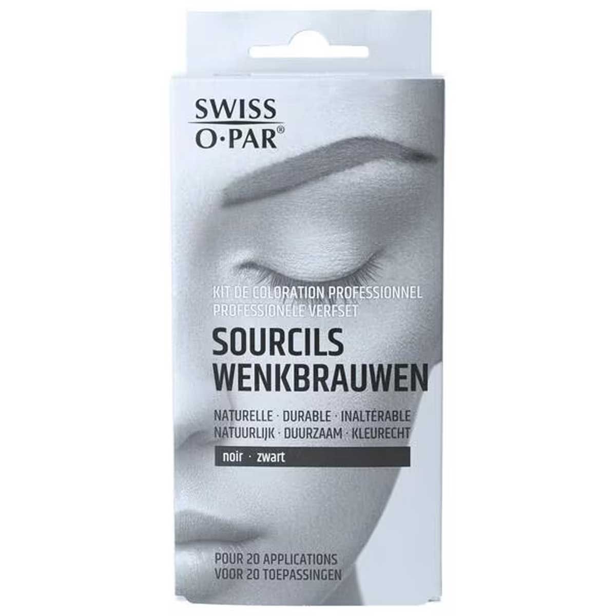 Swiss o.par swiss o. par wenkbrauwverf set zwart