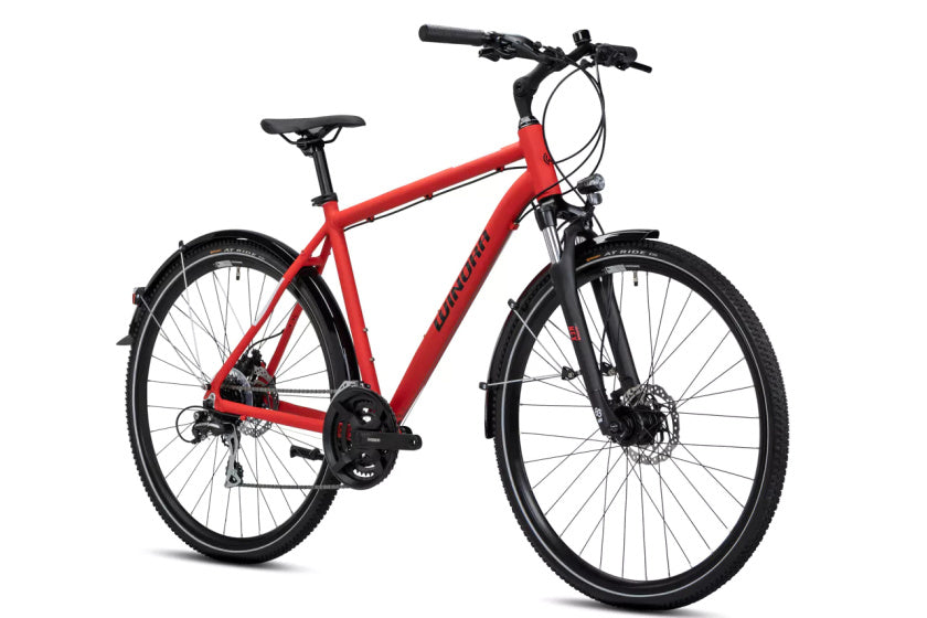 Winora domingo 24 sport 28 inch 48 cm heren 24v rood