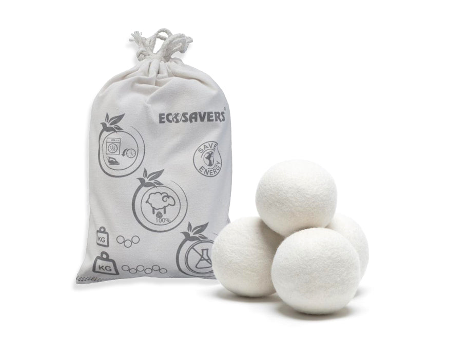 Ecosavers droogballen - dryer balls van wol - 6st.