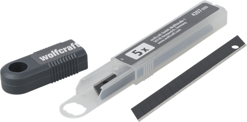 Wolfcraft abbrechklingen | 9mm | pro-sharp zwart | 5 stuks - 4207000