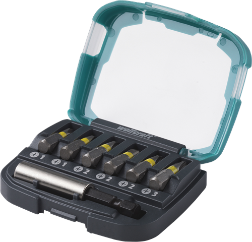 Wolfcraft bit-box | kruiskop | ph 1–3 | 7-delig | 1 set - 2976000