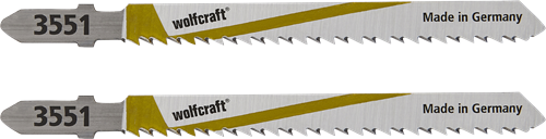 Wolfcraft decoupeerzaagblad | hcs | l=100mm | t-schaft | 2 stuks - 3551000