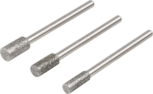 Wolfcraft diamantslijpstift-set | cilindervormig | 3-delig | 1 set - 5987000