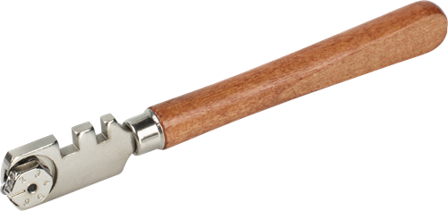 Wolfcraft glassnijder | profi | met houten handvat | 1 stuk - 4109000