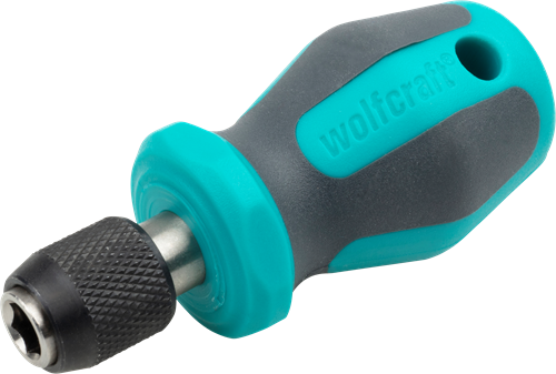 Wolfcraft handschroevendraaier | met bitopname | kort | 76 mm | 1 stuk - 1239000