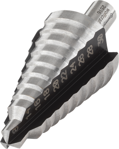 Wolfcraft - getrapte boor - ø 8 tot 30 mm - trapboor - stappenboor - hss - 2516000