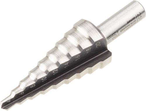 Wolfcraft hss-getrapte boor | 8mm | ø4-20mm | 1 stuk - 2515000