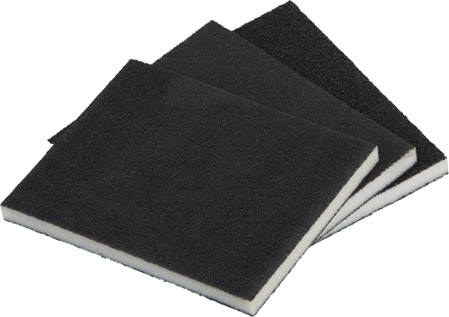 Wolfcraft schuursponzen | k60, k120, k180 | 98 x 123 x 10mm | 3 stuks - 2895000
