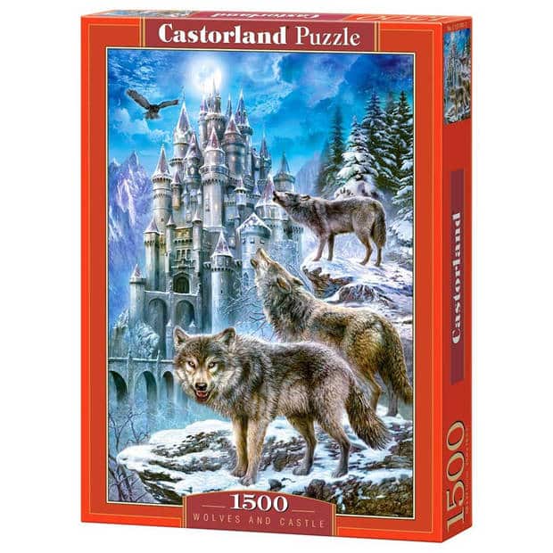 Castorland wolves and castle – puzzel – 1.500 stukjes – satijnen afwerking – perfecte pasvorm – europese kwaliteit