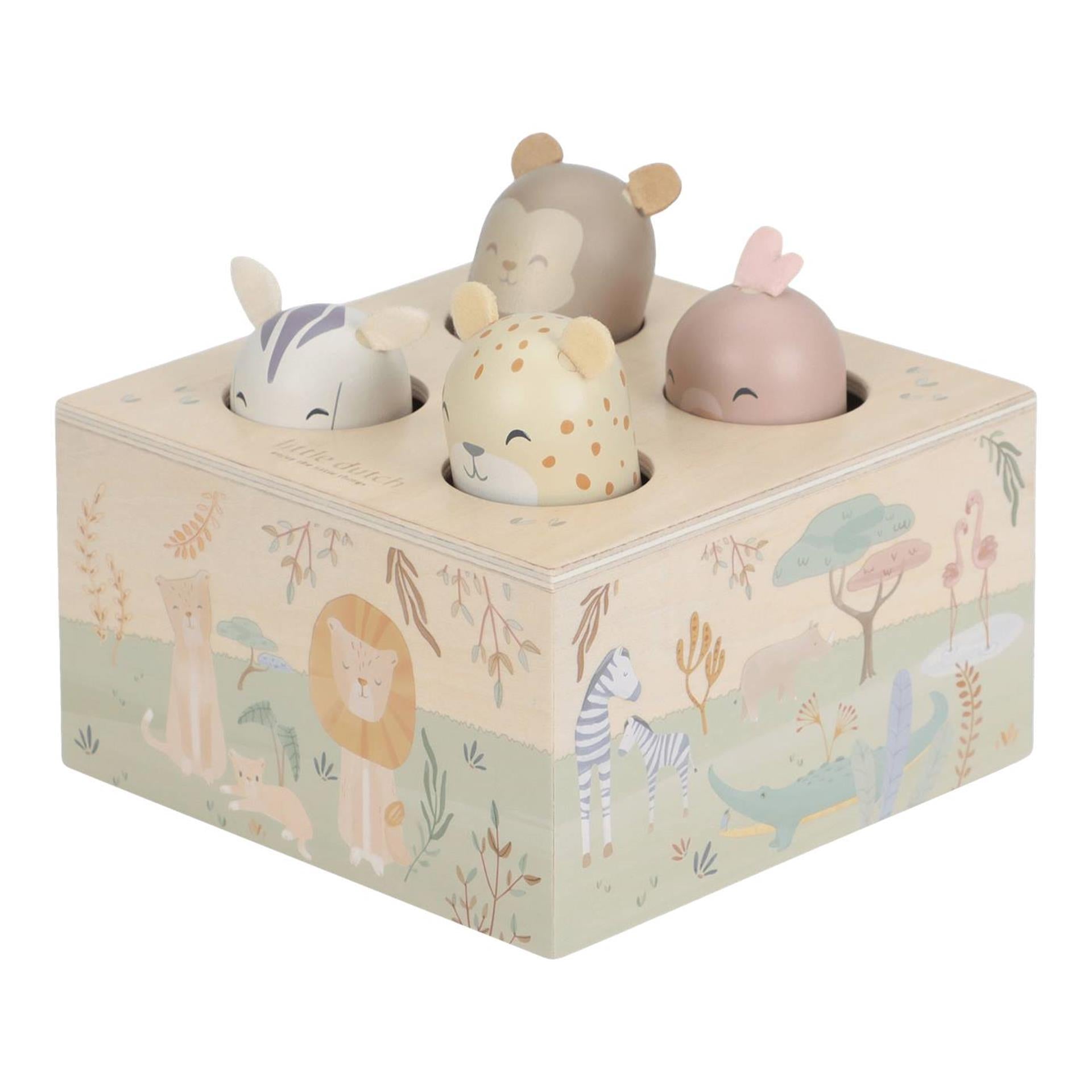 Little dutch safari friends pop-up speelgoed fsc