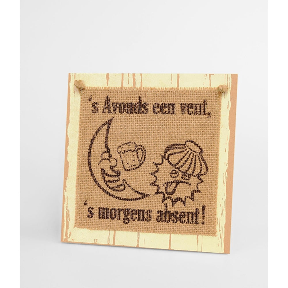 Paperdreams wooden sign - 's avonds
