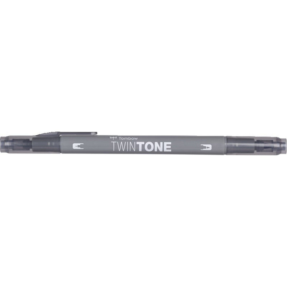 Tombow • twintone dual-tip brushpen grey