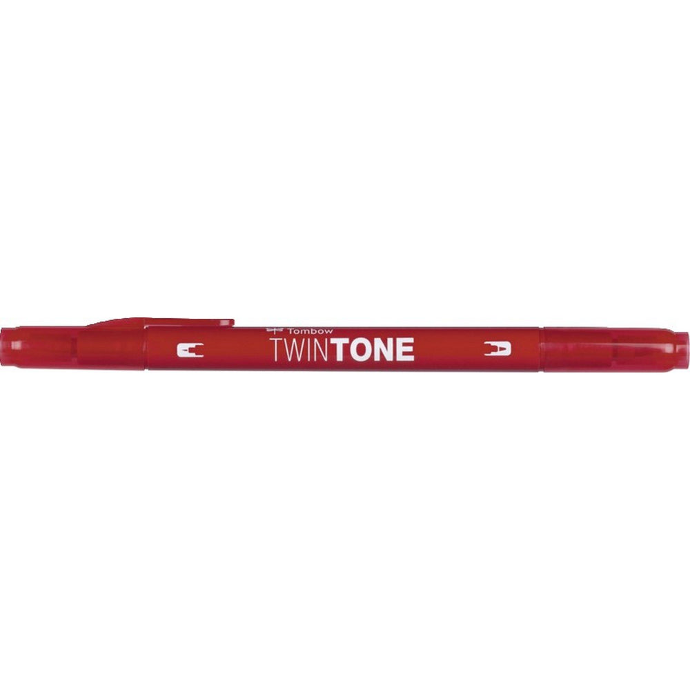 Tombow • twintone dual-tip brushpen strawberry red