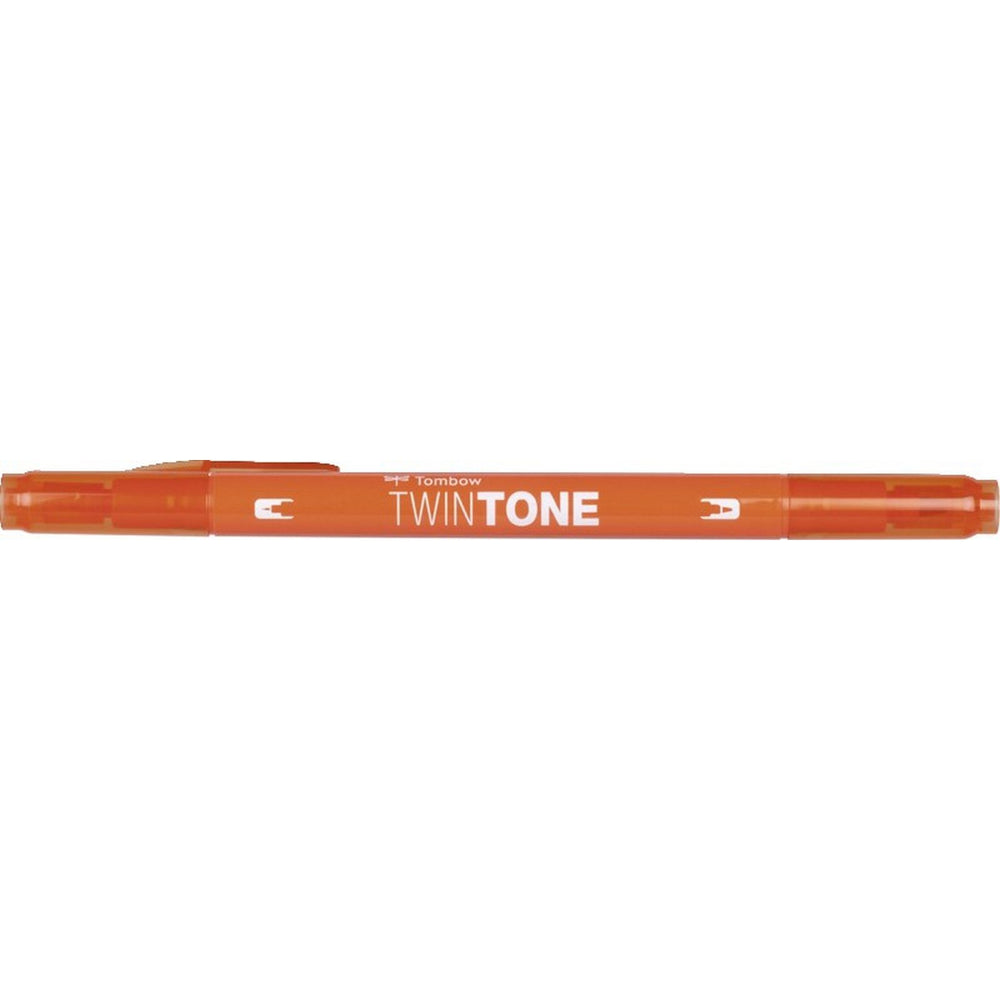 Tombow • twintone dual-tip brushpen carred orange