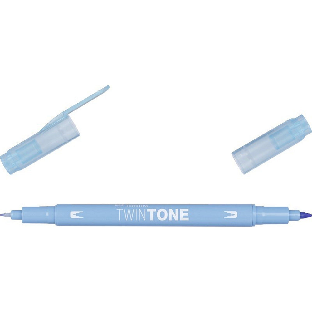 Tombow • twintone dual-tip brushpen saxe blue