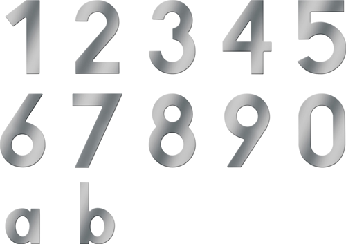 Metafranc huisnummer 2 a2 120mm - wu0424017