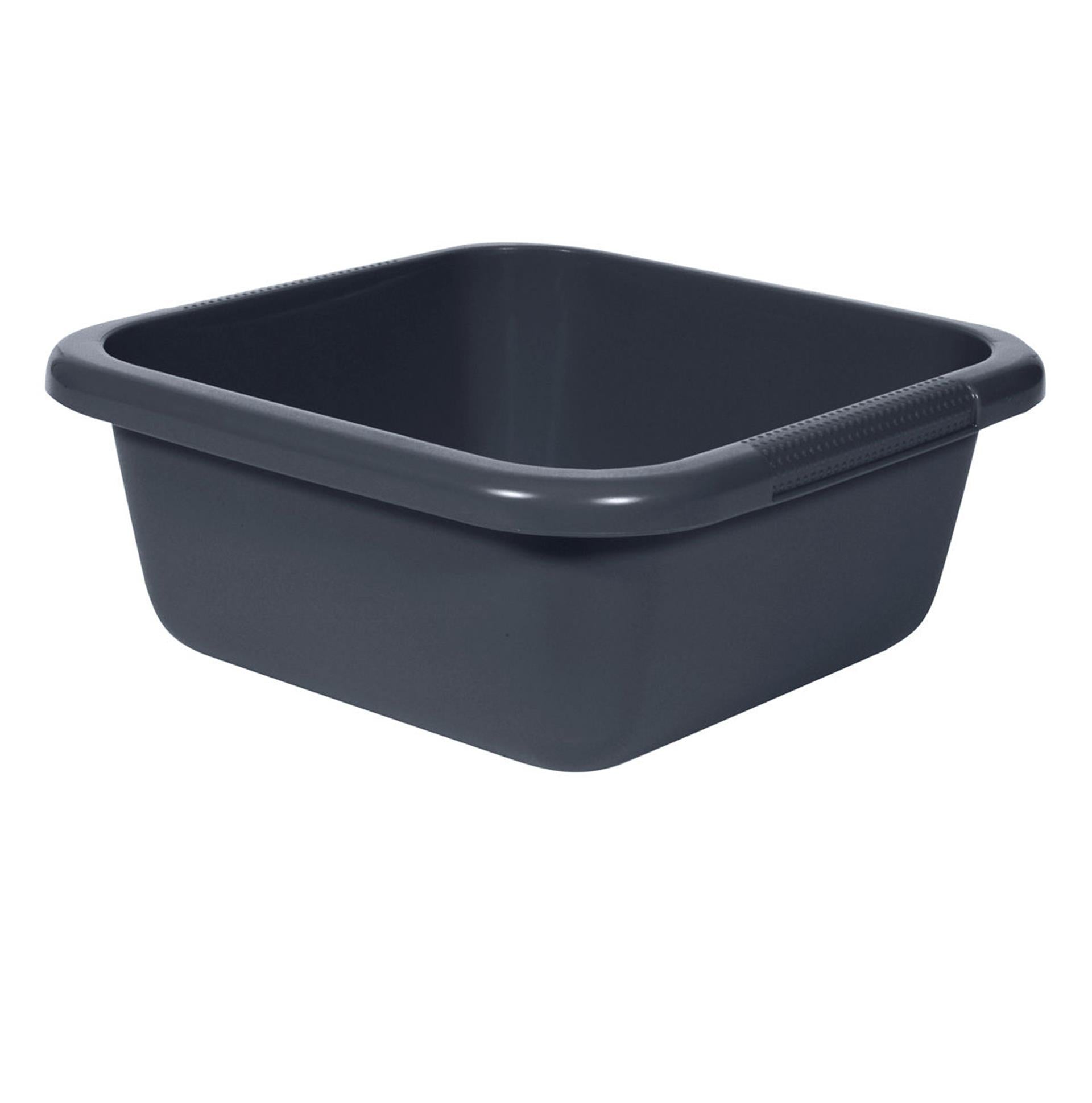 Curver afwasbak vierkant 10ltr antraciet