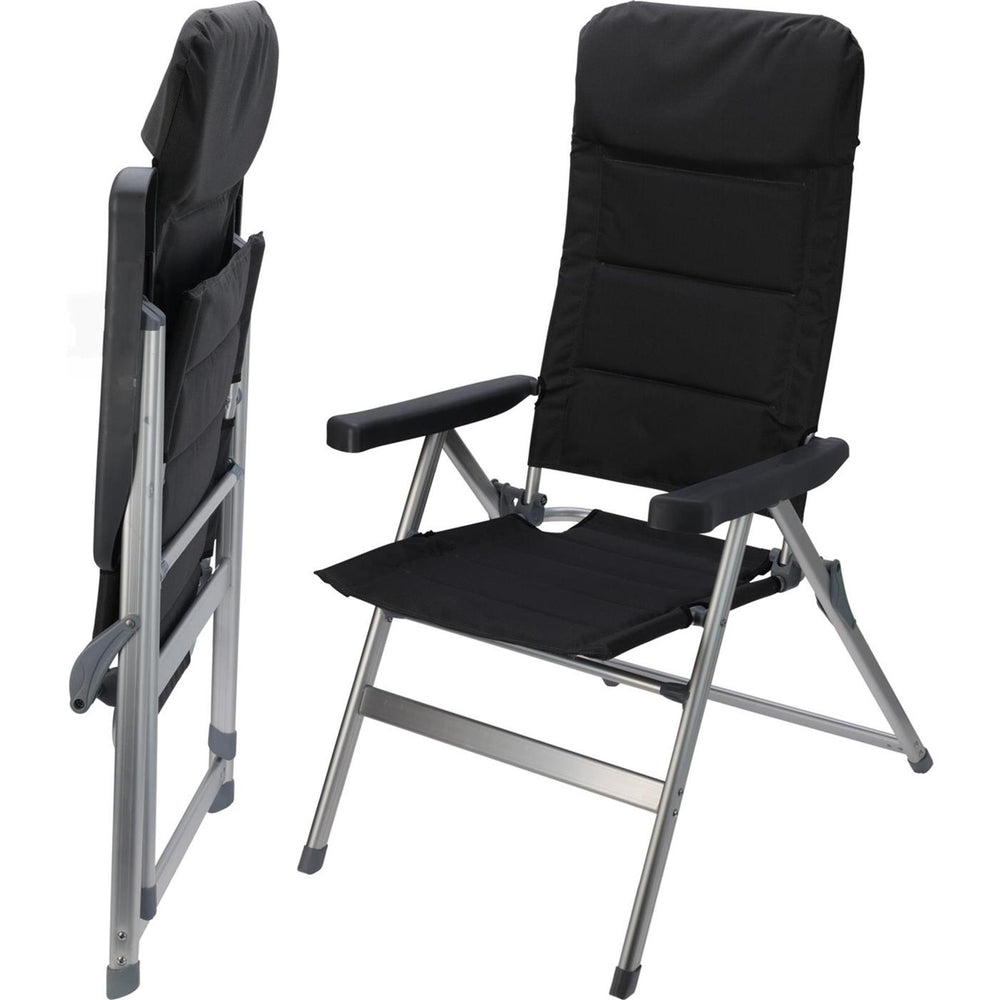 Redcliffs campingstoel aluminium 6 standen staal polyester
