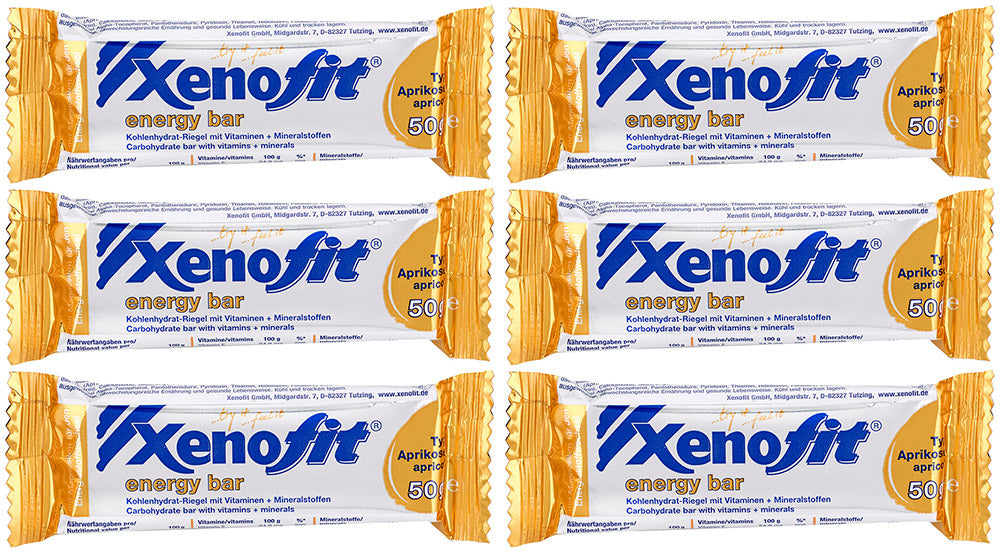 Xenofit energy bar apricot 6x50g