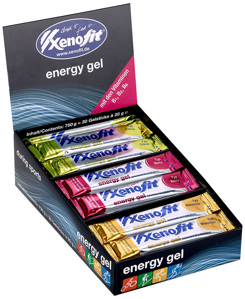 Xenofit energy gel 30x25g box | berry