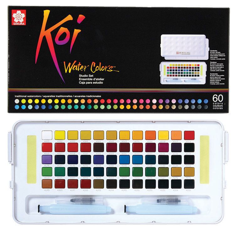 Sakura • koi aquarel sketchbox 60 + waterbrush