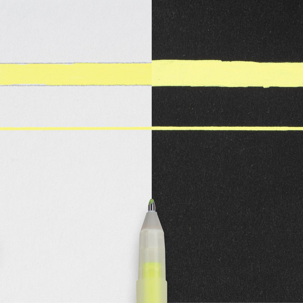 Sakura • gelly roll moonlight fluorescerende gelpen geel
