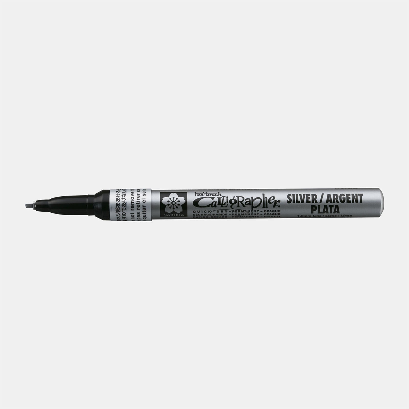 Sakura Pen-touch permanentmarker kalligrafie 1,8 mm zilver