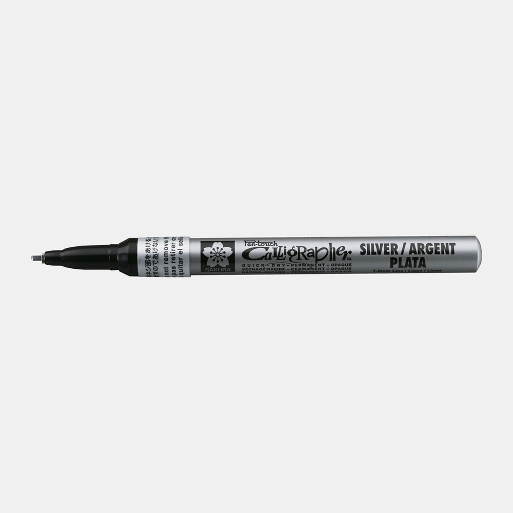 Sakura Pen-touch permanentmarker kalligrafie 1,8 mm zilver
